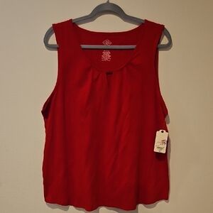 St. John's Bay Vibrant Red Tank Top